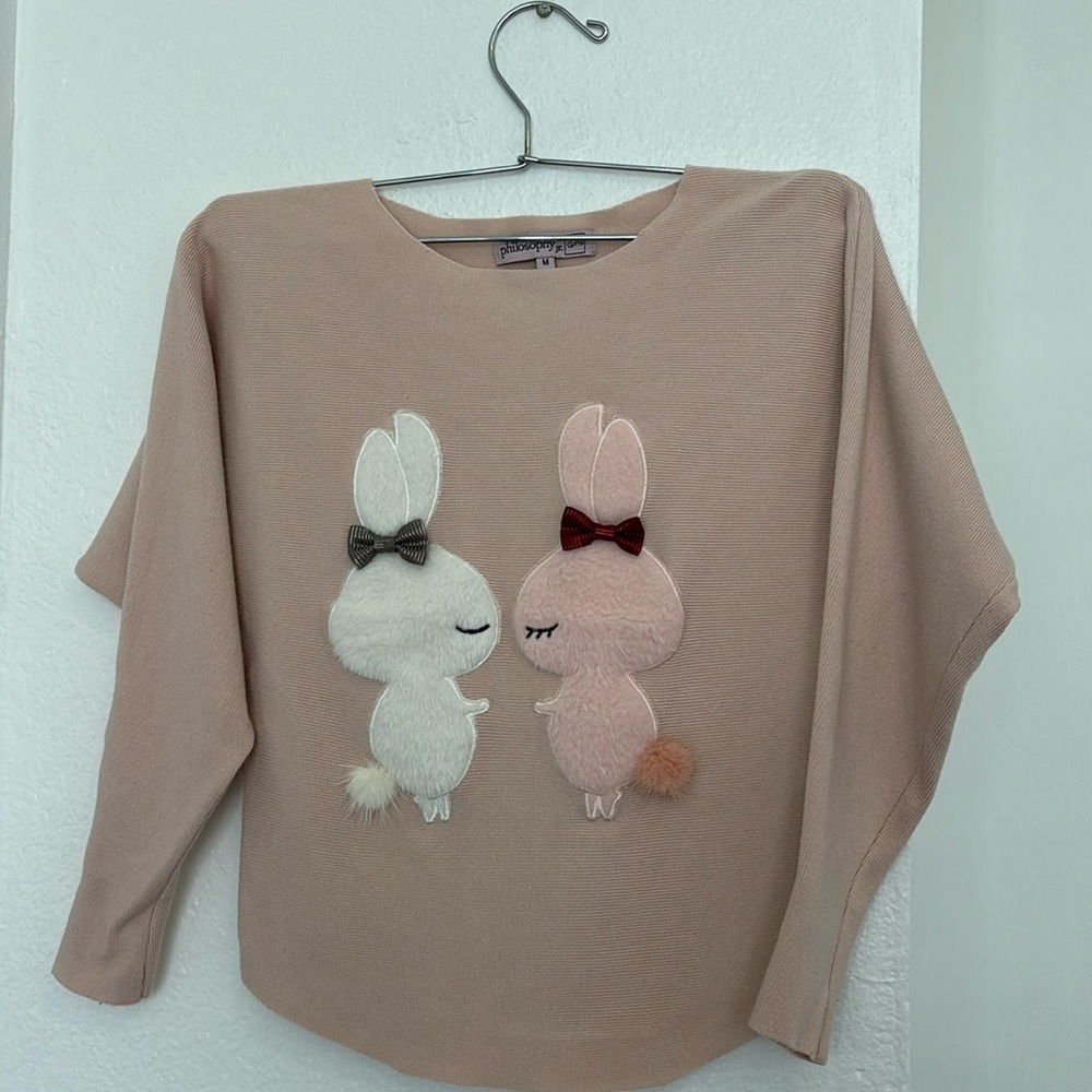 PHILOSOPHY jr Girls sweater blouse for girls pink color size M